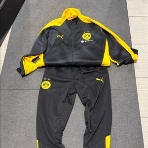 Puma BVB Black and Yellow Sportswear Set